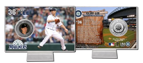 Cliff Lee Seattle Mariners Silver Coin Card