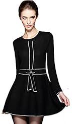 General Print Draped Spring 2015 Knit  Dress