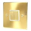 SATIN BRASS 2 GANG 2 WAY 6AMP LIGHT SWITCH C304BBW