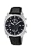 Lotus Men's Quartz Watch with Black Dial Chronograph Display and Black Leather Strap 10107/2