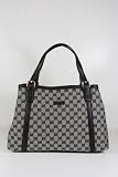 Gucci Handbags Black and White Canvas and Leather 282351
