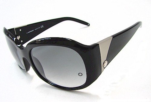 Mont Blanc Sunglasses Designer Fashion Authentic Womens Black Frame |Grey Lenses Mb222 B5