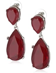 Kenneth Jay Lane Silver Colored Teardrop Earrings