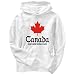 Canada Rugby Union Football Player Sports Mens Hoodie (White, Sizes X-Small - XXX-Large)