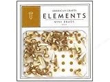 Elements Brads Mini 50 pc Gold