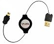 Cables Unlimited Retractable USB 2.0 Mini5 Pin Cable (Black)