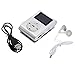Sandistore Mini USB Clip MP3 Player LCD Screen Support 32GB Micro SD TF Card Silver