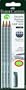 Faber-Castell 117097 - Bleistift GRIP 2001, H�rtegrad: B, 3er Packung mit einem Radierer