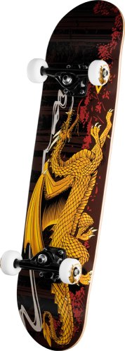 Childrens Toyshop  Toys : Powell Golden Dragon Running Dragon Complete Skateboard (Birch)