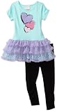 Flapdoodles Girls 2-6X Heart Ballerina Dress Set, Oceana, 4T Flapdoodles Girls 2-6X Heart Ballerina Dress Set, Oceana, 4T