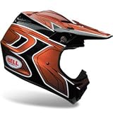 Bell Moto-8 Motorcycle Helmet Nitro Orange / Black Dirt - Part No. 201021:S