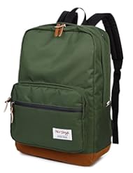 Personal Computer: [HotStyle City Outdoor] 915s Vintage College School Laptop Backpack, ArmyGreen - HotStyle