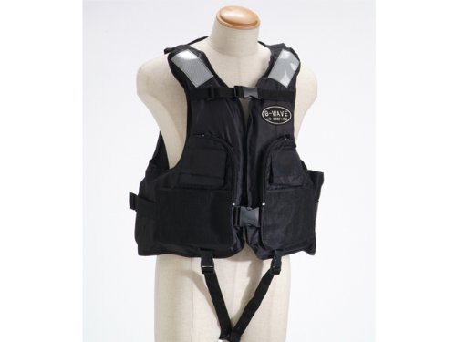 フィッシング用 ライフジャケット オーシャン BW-2003型 ブラック 船舶検査対応