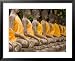 Buddha at Ayuthaya, Siam, Thailand Framed Art Poster Print by Gavriel Jecan, 31x25