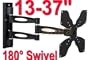 Antra Mounts ATM-S05B 13"-37" LCD TV Wall Mount Bracket with Full Motion Swing Out Tilt & Swivel Articulating Arm for Flat Screen Flat Panel LED TV and Monitor Displays