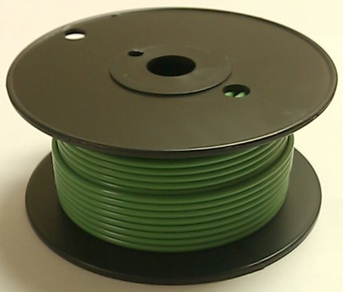 GREEN 10AWG Stranded 50V Automotive Hook Up Wire - 100' Roll