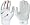 Nike GB200-062 Sphere Elite MVP Batting Gloves - White/Red - Large