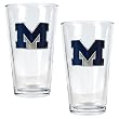 Michigan Wolverines NCAA 2pc Pint Ale Glass Set by Great American Products