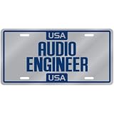 New  Usa Audio Engineer  License Plate Occupations