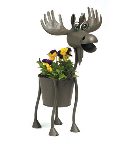 Georgetown Mini Metal 4″Planter- Hal the Moose