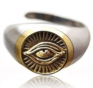 シルバーアクセサリー シルバーリング メンズ 指輪 フリーメイソン 目 r0652 フリーサイズ(目安:16号から19号前後)