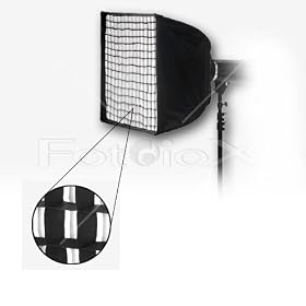 Fotodiox Pro 24x24 Softbox PLUS Grid (Eggcrate) for Studio Strobe/Flash with Soft Diffuser and Dedicated Speedring, for Broncolor (impact), and Visatec Strobe Flash Light, Soft box, Speed Ring