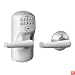 Schlage FE575 PLY 626 ELA Plymouth Keypad Entry with Auto-Lock and Elan Levers, Brushed Chrome