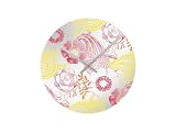 Karlsson Indian Summer Flower Mirror Wall Clock, Glass