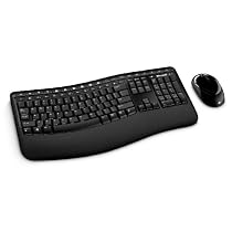 Microsoft Wireless Comfort Desktop 5000 Keyboard and Mouse Set (Black)