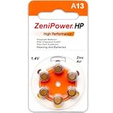 Zenipower Zinc-Air Hearing Aid Battery Size 13 (60)