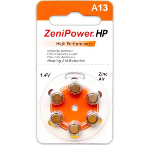 ZeniPower Hearing Aid Batteries Size: 13 (120 Batteries)