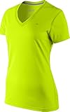 Nike Women's Regular Legend S/S V-Neck - Small - Space Blue