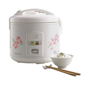 6 C Rice Cooker-Steamer-Slow Cooker Unit (White) (11.75H x 12W x 12D) by Sunpentown International