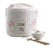 Kitchen & Housewares : 6 C Rice Cooker-Steamer-Slow Cooker Unit (White) (11.75