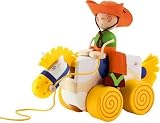 Sevi Eco-Friendly Pull Along Toy, Cowboy