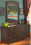 American Journal Large Double Dresser w/ Metal Hardware Cottage White