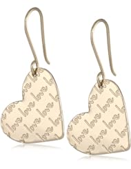 Mercedes Salazar Magical Words Gold-Plated Heart Earrings
