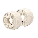 Jolieer 衝撃吸収 ケガ防止 コーナーガード コーナークッション 赤ちゃん舐めても安心 けが防止 2M×2個入 (波型, ホワイト)