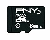 PNY 8 GB microSDHC Flash Memory Card P-SDU8G10TEFS2