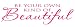 Be Your Own Kind of Beautiful (All Caps PINK) quote wall saying Marilyn Monroe vinyl decal