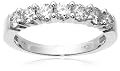 14k White or Yellow Gold Round 7-Stone Ring (1 cttw, H-I Color, I1-I2 Clarity)