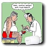 Londons Times Funny Medicine Cartoons - Truck Knee - Mouse Pads