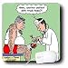 Londons Times Funny Medicine Cartoons - Truck Knee - Mouse Pads
