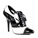 Pleaser Women's Seduce-458,Black/White,9 M