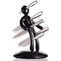 The Ex 5-Piece Knife Set with Unique Black Holder Designed By Raffaele Iannello