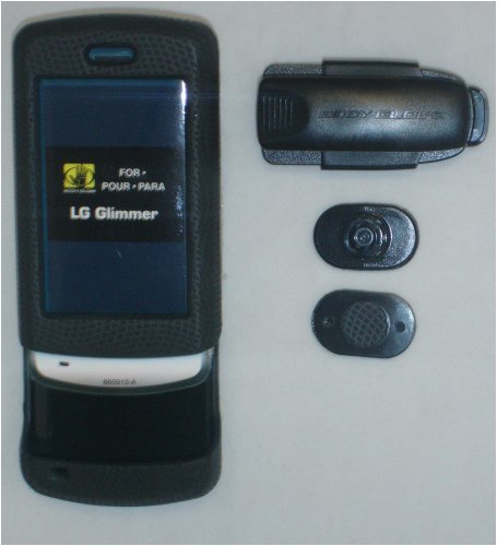 OEM Body Glove Rubberized Snap On Cover Case with Belt Clip for LG Glimmer/ UX830/ Vantage (Alltel and US Cellular)
