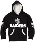 NFL Boys' Oakland Raiders Qb Jersey Hoodie - R16Ntt03 (Black, 7)