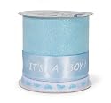 Darice It's A Boy Blue 3 Ribbon Pack, 9-Yards