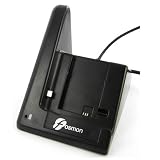 Fosmon USB Battery Charger Cradle Dock for Motorola Q 9h / Motorola Q Global (with extra Battery Charging Slot)