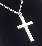from Christening Silver Sterling Silver Cross Necklace Christening Gift